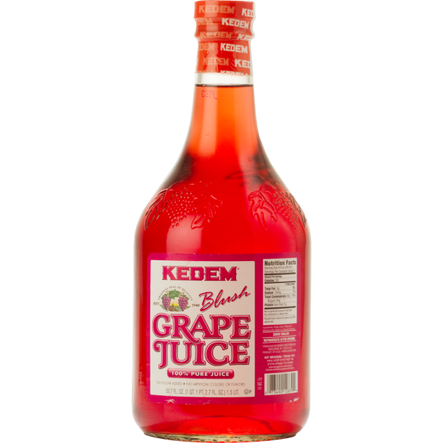Kedem Blush Grape Juice - Glass Bottle 50.7 Oz