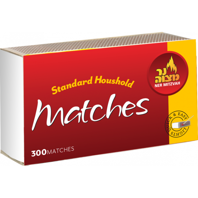 Ner Mitzvah Standard Kitchen Matches 300 Pcs