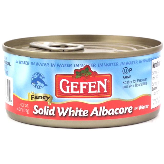 Gefen Solid White Tuna In Water Flip Top 6 Oz
