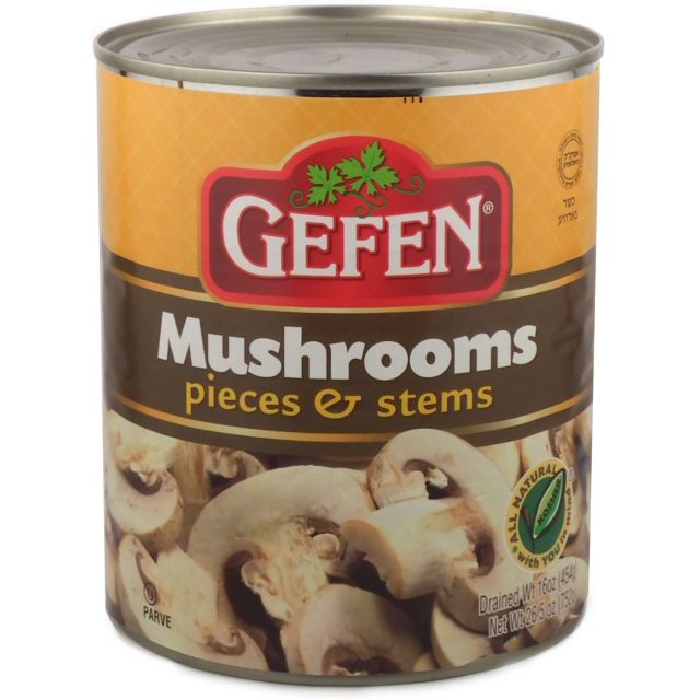Gefen Canned Mushrooms (Piece and Stems) 16 Oz