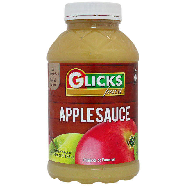 Glicks Regular Apple Sauce 48 Oz