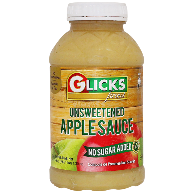 Glicks Natural Apple Sauce 46 Oz