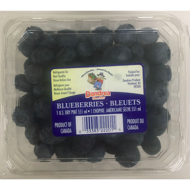 Dandrea Blueberries 1 Pint - 16 Oz