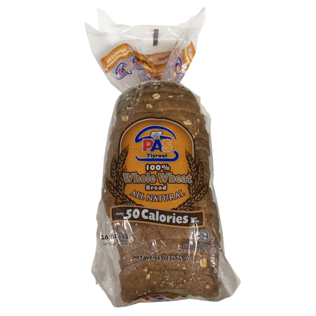 Pas Yisroel 100% Whole wheat Bread Hamotzie 16 Oz (ברכתו המוציא)