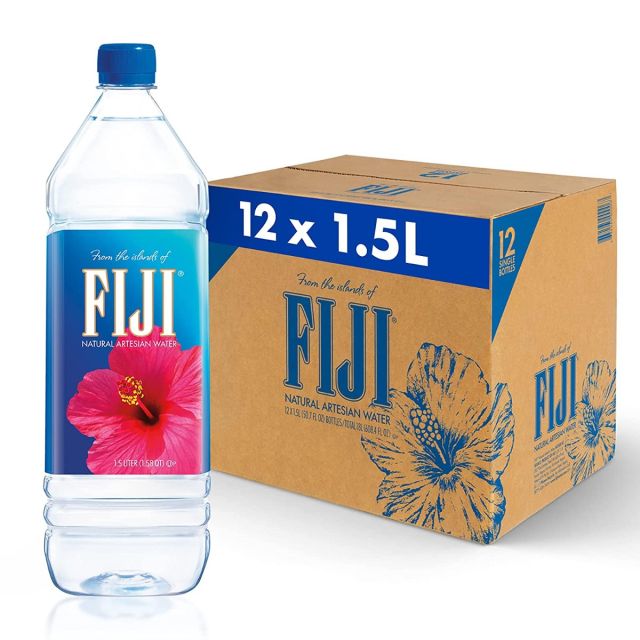 Fiji Water Natural Artesian Water, 50.7 Fl Ounce (1.5 Liter) - 12 Per Case