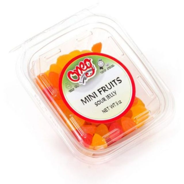Oneg Sour Mini Fruits Container 9 Oz