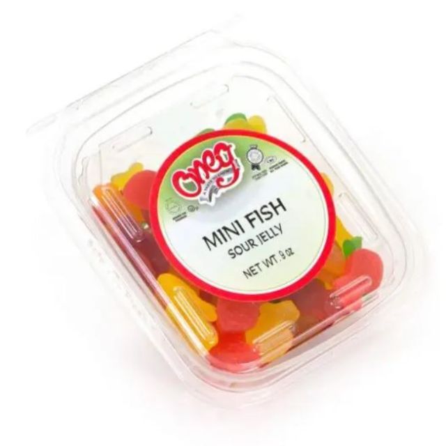 Oneg Sour Mini Jelly Fish Container 9 Oz