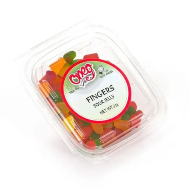 Oneg Sour Jelly Fingers Container 9 Oz