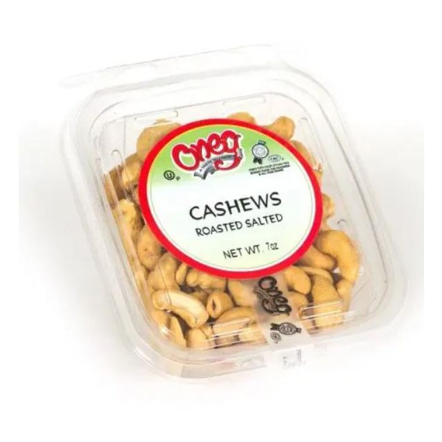 Oneg Cashews Roasted Salted Container 7 Oz