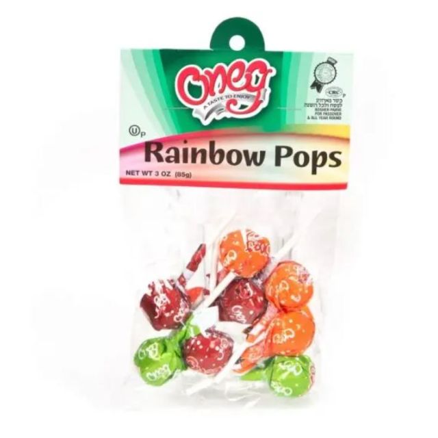 Oneg Lollypops Rainbow 3 Oz