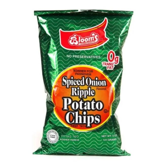Blooms Potato Chips Spiced Onion Ripple 5 Oz