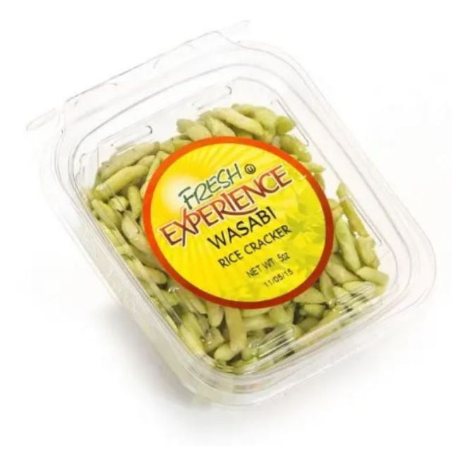 Fresh Experience Wasabi Rice Cracker Container 5 Oz