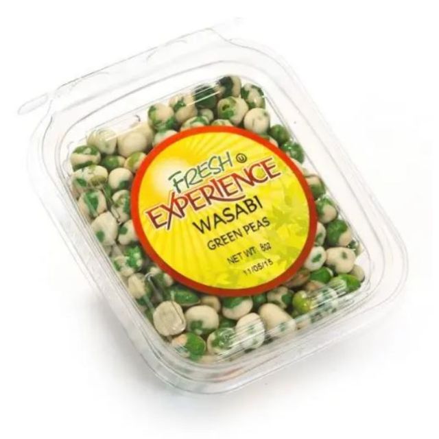 Fresh Experience Wasabi Green Peas Container 8 Oz