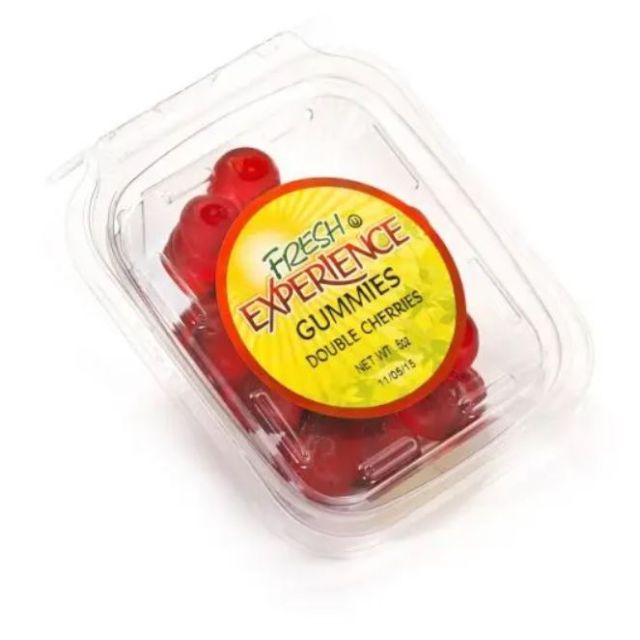 Fresh Experience Gummies Double Cherries Container 6 Oz