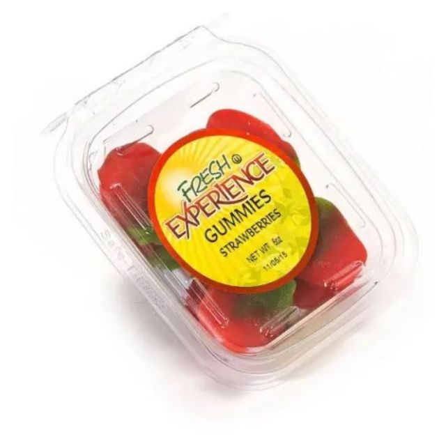 Fresh Experience Gummies Strawberries Container 6 Oz