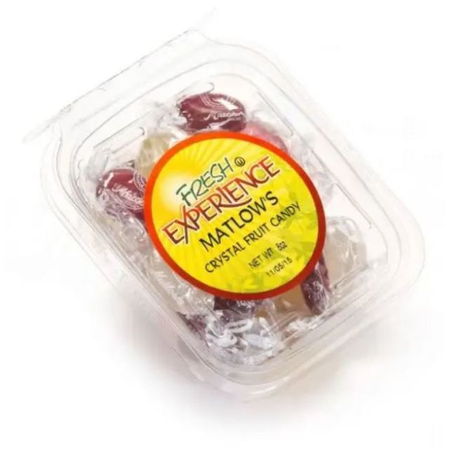 Fresh Experience Matlow’s Crystal Fruit Candy Container 8 Oz