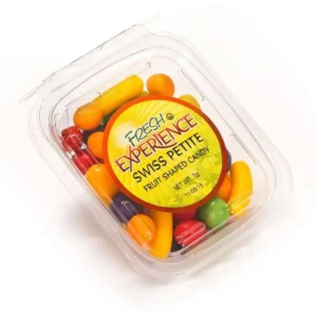 Fresh Experience Swiss Petite Fruit Shaped Candy Container 7 Oz