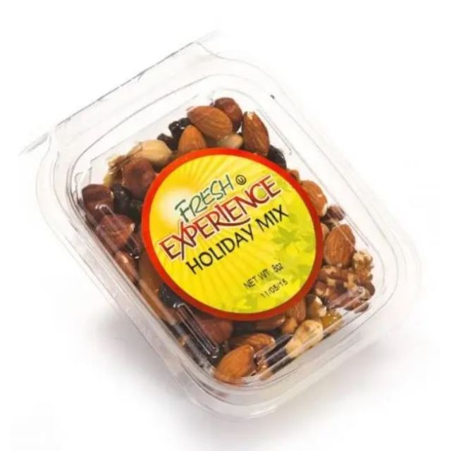 Fresh Experience Holiday Mix Nuts And Almonds Container 8 Oz