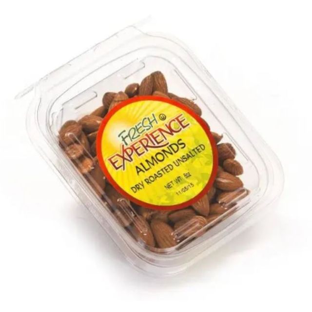 Fresh Experience Almonds Dry Roasted Unsalted Container 6 Oz
