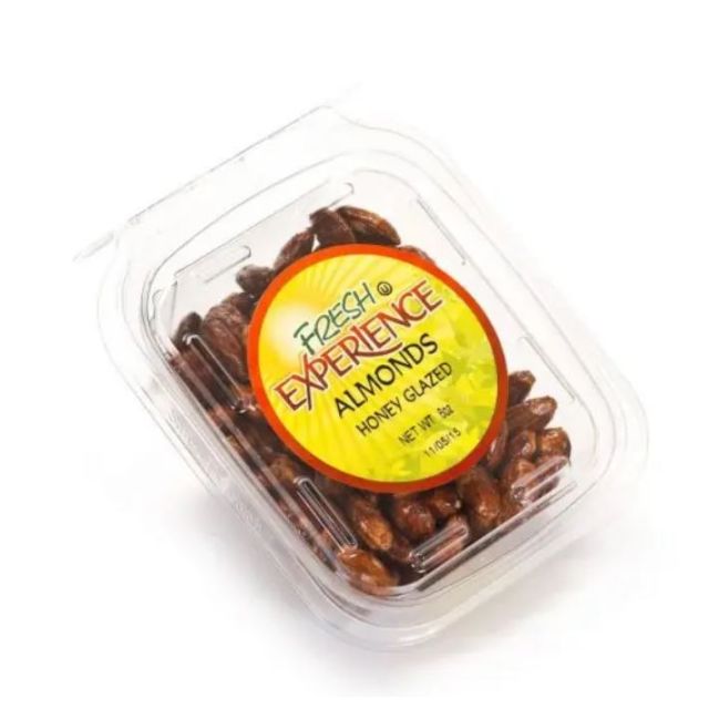 Fresh Experience Almonds Honey Glazed Container 6 Oz