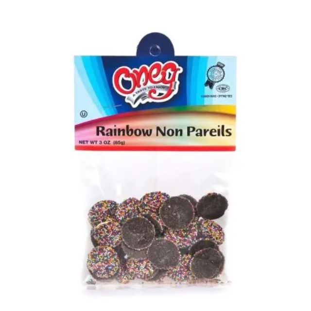 Oneg Non Pareils Rainbow Chocolate 3 Oz