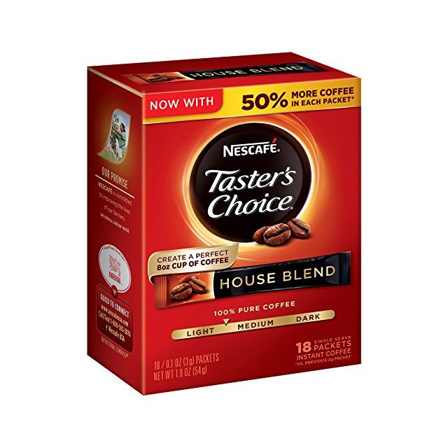 Nescafe Taster's Choice House Blend Instant Coffee 18 Sticks 1.7 Oz