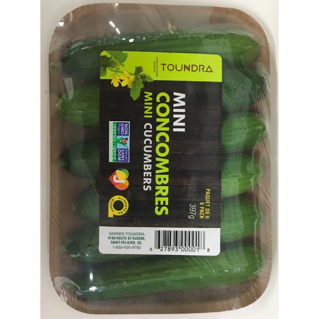 Toundra Mini Cucumbers - 6 Pc - 397g