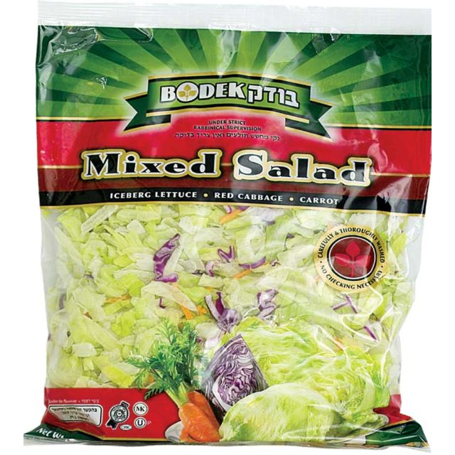 Bodek Mixed Salad, Iceberg Lettuce, Red Cabbage, Carrot 16 Oz
