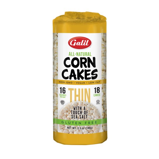 Galil Thin Corn Cakes Round Salt 3.5 Oz