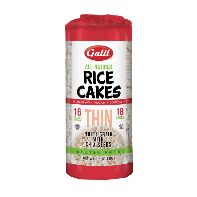Galil Thin Rice Cakes Round  Multigrain & Chia 3.5 Oz