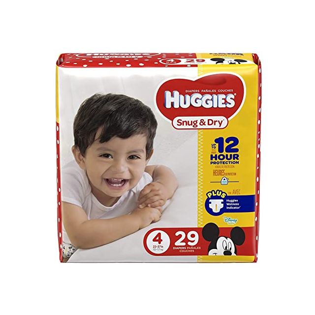 Huggies Snug & Dry Size 4 Diapers, 29 ct
