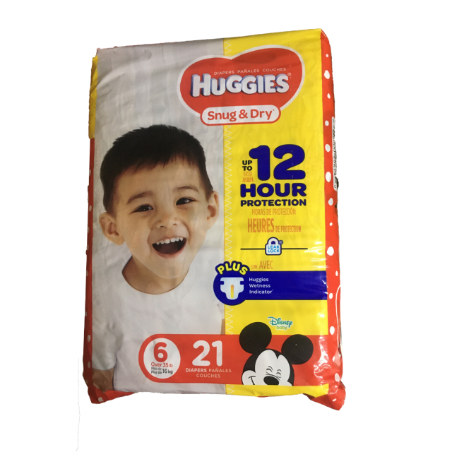 Huggies Snug & Dry Size 6 Diapers, 21 ct