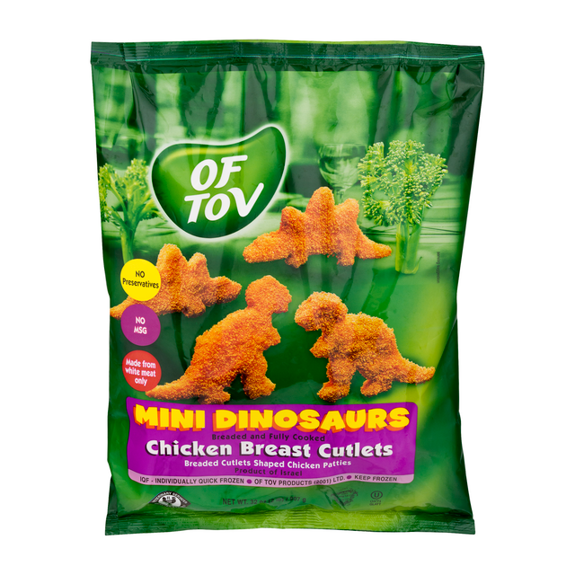 Of Tov Chicken Breast Cutlets Mini Dinosaurs 32 Oz