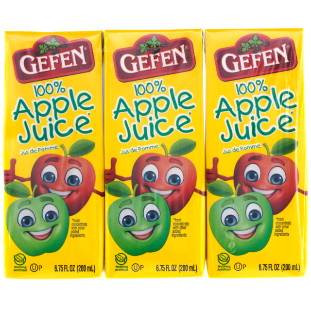 Gefen 100% Apple Juice Box 3×6.75 Oz