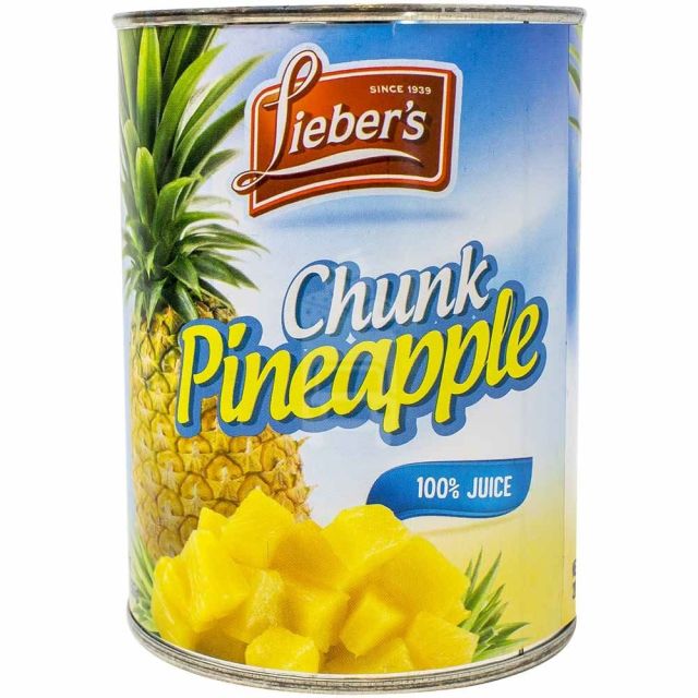 Liebers Chunk Pineapple 20 Oz
