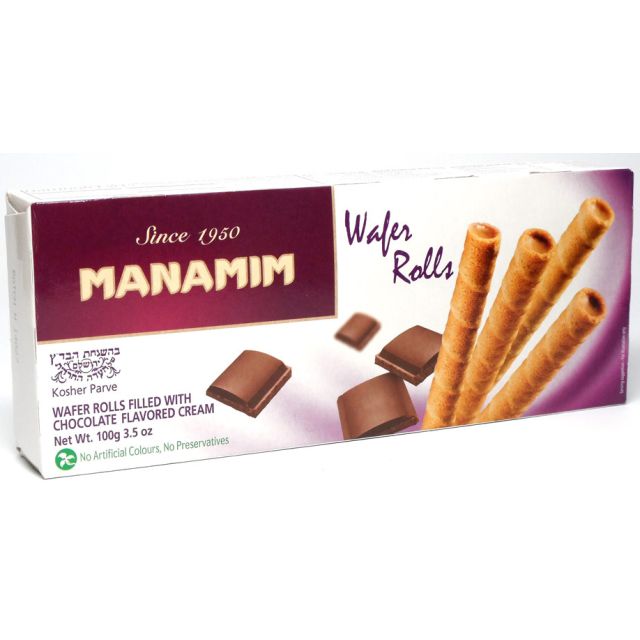 Manamit Chocolate Waferrolls 3.5 Oz