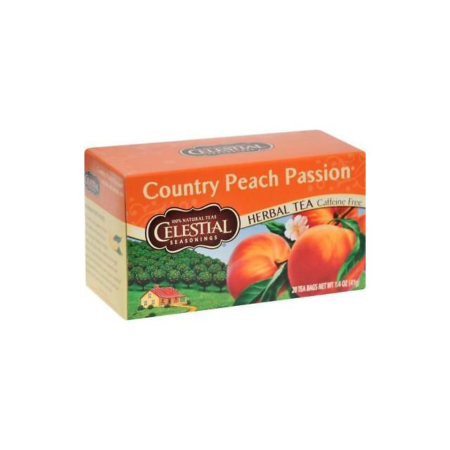 Celestial Seasonings Country Peach Passion Herb Tea 20 Tea Bags