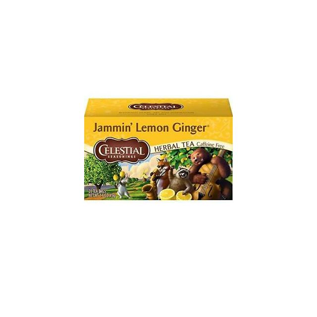 Celestial Seasonings Jammin' Lemon Ginger Herb Tea 20 Tea Bags