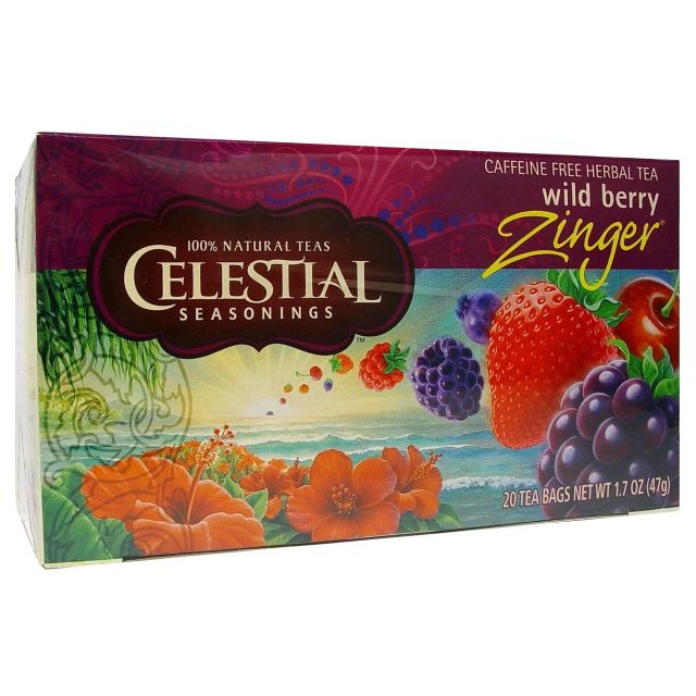 Celestial Seasonings Herb Tea Wild Berry Zinger 20 Tea Bags