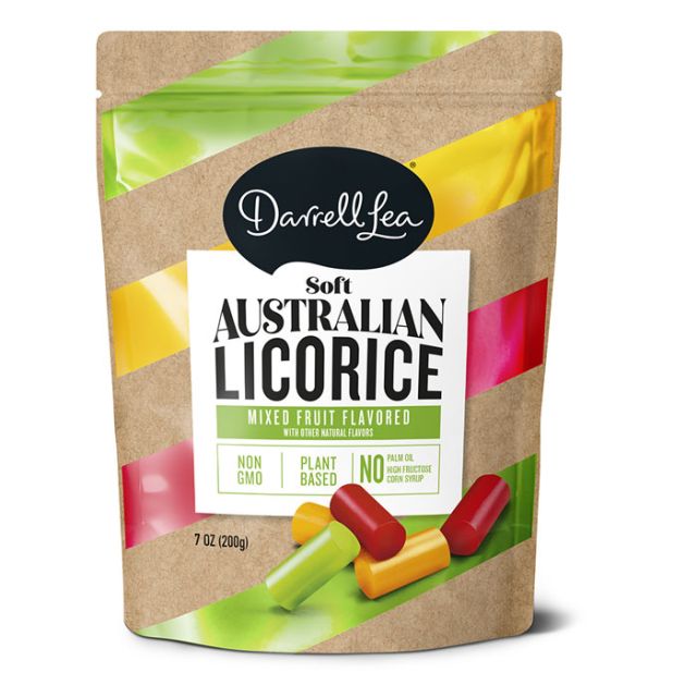 Darrell Lea Soft Eating Liquorice Mixed Fruit Flavor 7 Oz