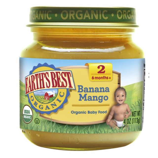Earth's Best Organic Baby Food Banana Mango, Stage 2 - 4 Oz