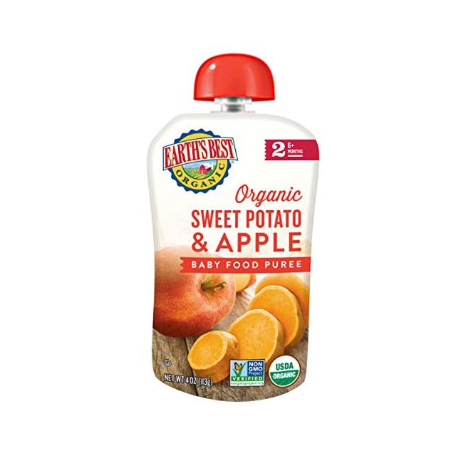 Earth's Best Organic Baby Food PurÃ©e, Apple Sweet Potato 4 Oz