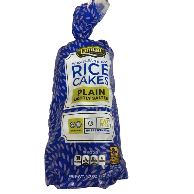 Landau Rice Cakes Plain Salted 4.7 Oz