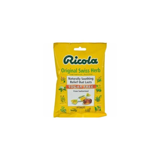 Ricola Herb Throat Drops Sugar Free Original 18 Pcs