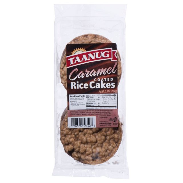 Taanug Rice Cakes Caramel Coated 6 Cakes