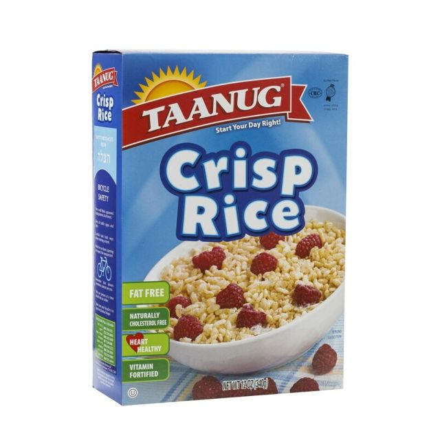 Taanug Crisp Rice Cereal 12 Oz