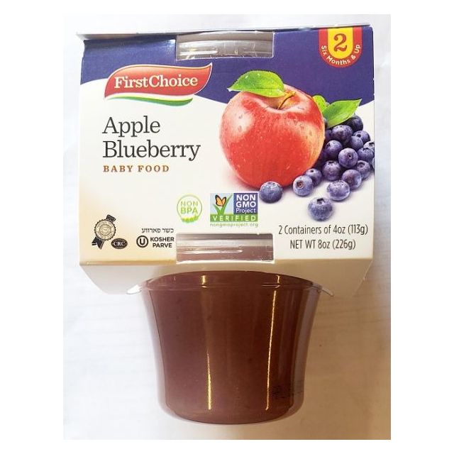 First Choice Apple Blueberry Applesauce 2 Oz
