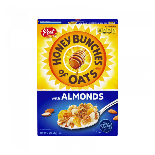 Post Honey Bunches of Oats with Almonds Cereal 14.5 Oz