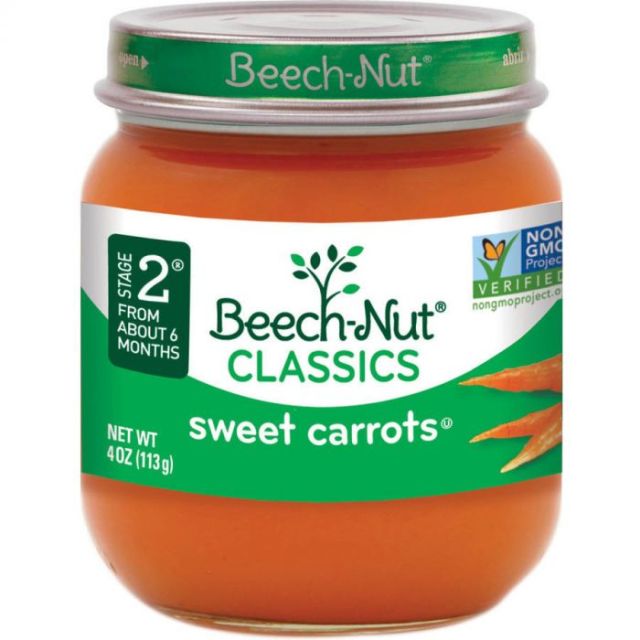 Beech Nut Sweet Carrots, Stage 2 - 4 Oz