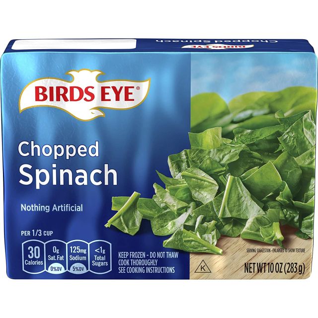 Birds Eye Chopped Spinach 10 Oz